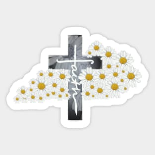 Kentucky State Faith and Daisies Sticker